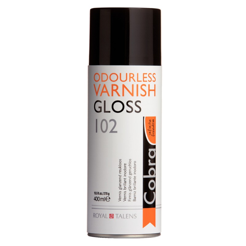 Vernis peinture à l'huile diluable à l'eau Cobra, aérosol 400ml