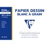 Pochettes papier dessin à grain Clairefontaine 224g/m² 