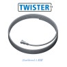 Fil câble acier ø1.8 mm à tête Twister pour cimaise