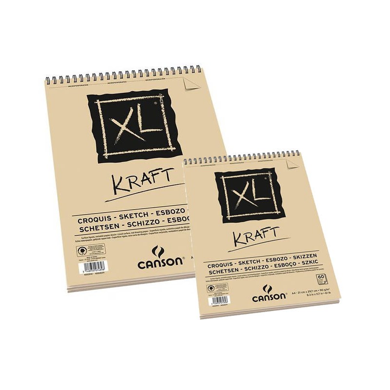 Bloc XL Kraft 60 feuilles format A3 de Canson