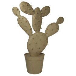 Cactus à piquants en papier mâché - 98,5 cm