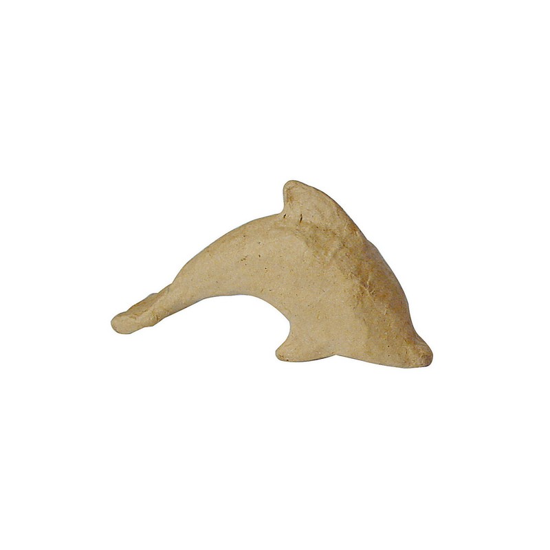 Dauphin en papier maché - 29.5x10x15.5cm