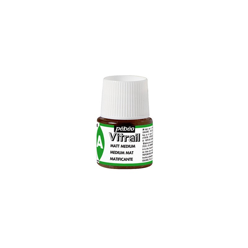 Médium mat pour peinture Vitrail Pébéo, flacon 45 ml