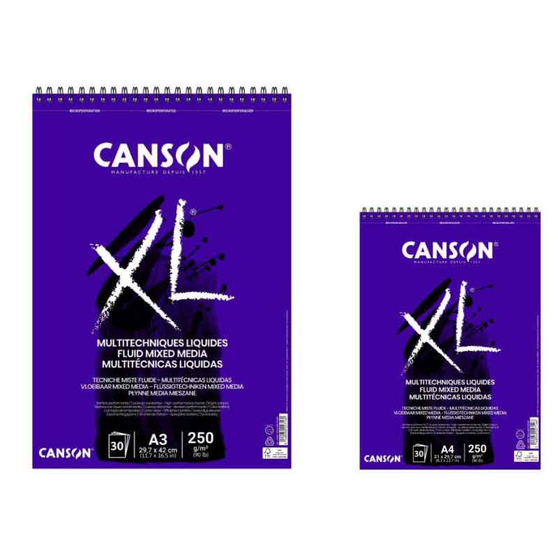 Canson XL bloc dessin peinture A3 spirales 30 feuilles