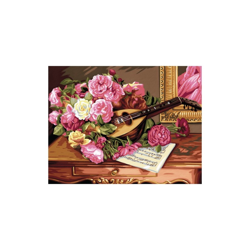 Peinture par numéros 30x40cm - Bouquet musical