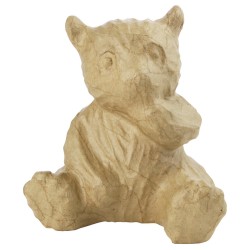 Panda en papier maché - 13,5x10x15cm