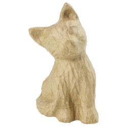 Chaton en papier maché - 13x14x15,5cm