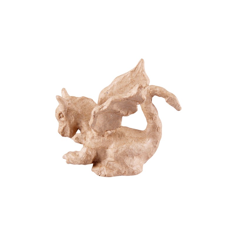 Dragon en papier maché - 21x9x18 cm