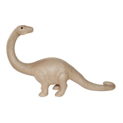 Brontosaure en papier maché - 32x7x18 cm