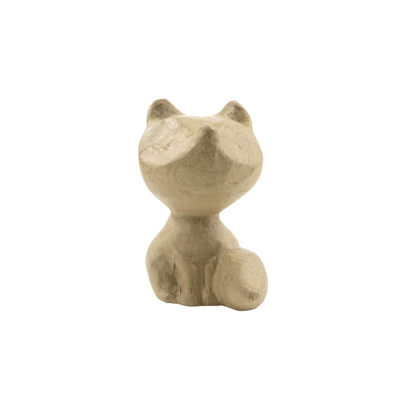 Foxy en papier maché - 11x9x14 cm