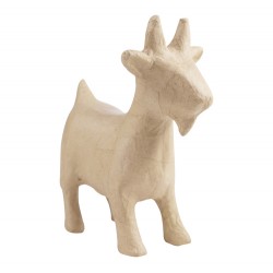 Chèvre en papier maché - 15x9x18,5 cm