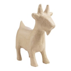 Chèvre en papier maché - 15x9x18,5 cm