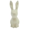Lapin aux grandes oreilles en papier maché - 12,5x7,5x21,5 cm