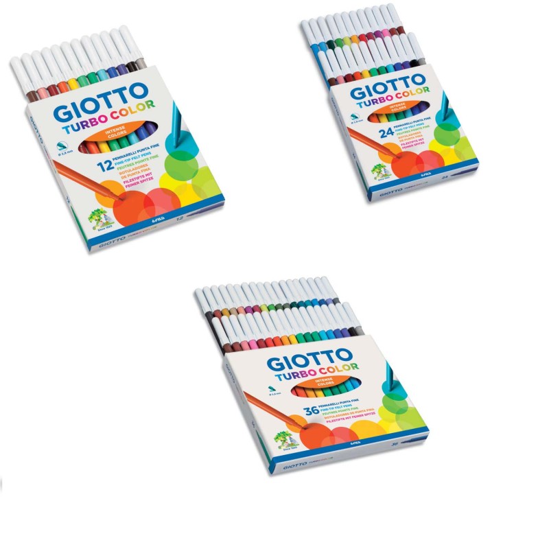 Etuis de feutres scolaires Turbo Color Giotto