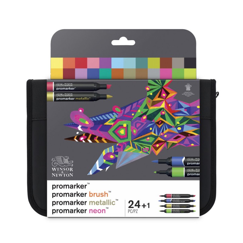 Trousse Mix de 24 Promarker Winsor & Newton assortis