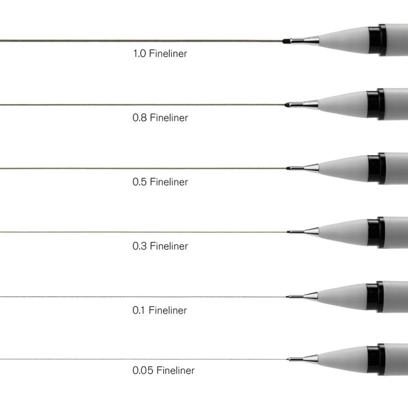 Feutres à pointe calibrée Fineliner Winsor & Newton 