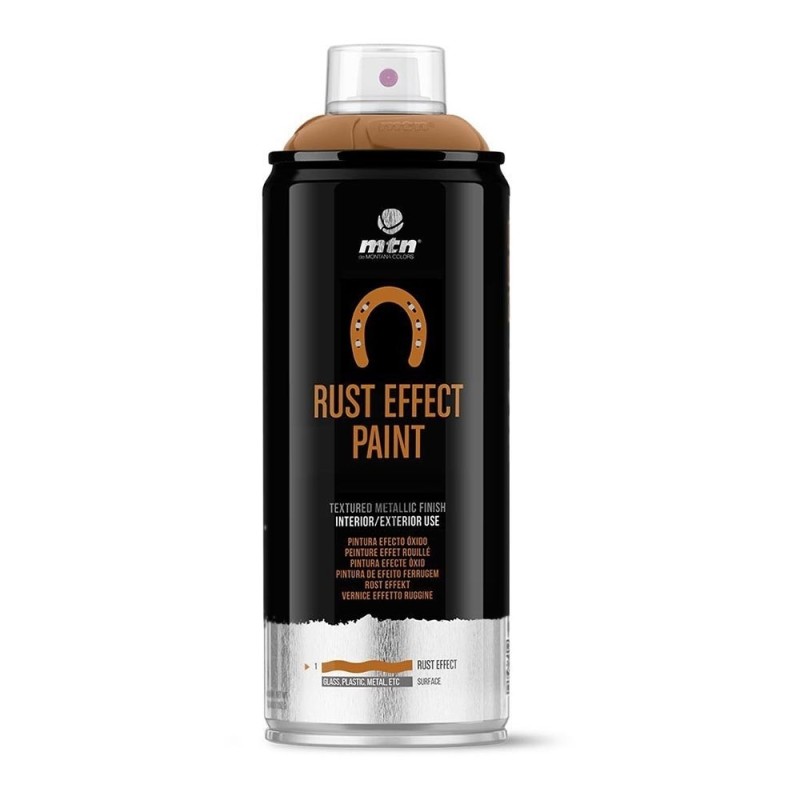 Aérosol peinture effet rouille MTN PRO, spray 400 ml