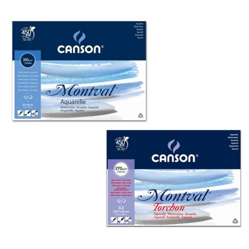 ARCHES Aquarelle - Bloc 12 feuilles 21x29,7 collé petit côté - 300g/m² - grain torchon, blanc naturel, 4 bords francs ARCHES Aquarelle - Bloc 12 feuilles 21x29,7 collé petit côté - 300g/m² - grain torchon, blanc naturel, 4 bords francs