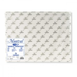 Pochette papier Montval grain fin 300 g/m² x10 fls 50x65cm
