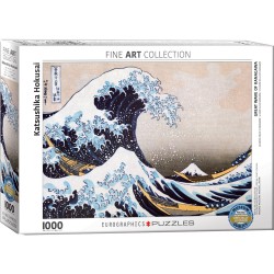 Puzzle 1000 pièces - La grande vague de Kanagawa de Hokusai