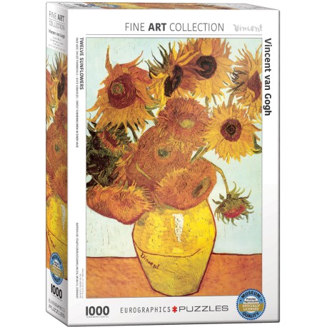 Puzzle 1000 pièces - Vase avec douze tournesols de Van Gogh