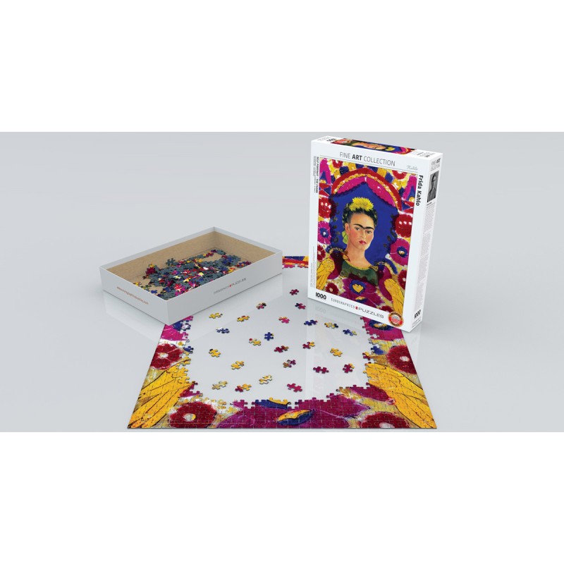 Puzzle 1000 pièces - Autoportrait - Le cadre de Kahlo