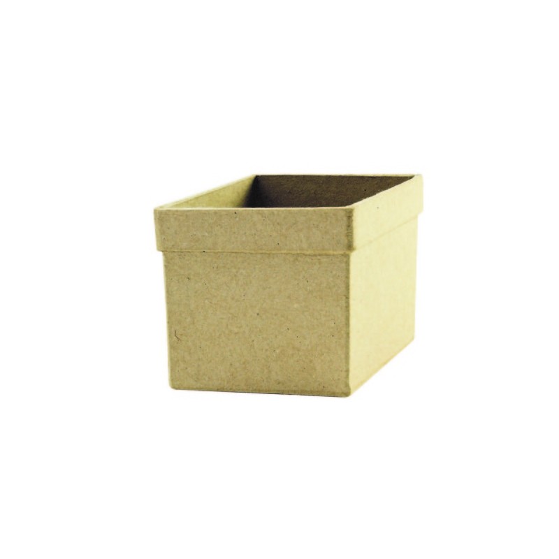 Cache-pot carré en papier mâché - 60x60x60 mm