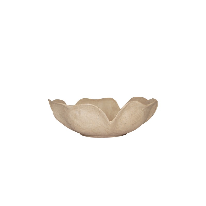 Vide poche Fleur en papier maché - 240x240x70 mm