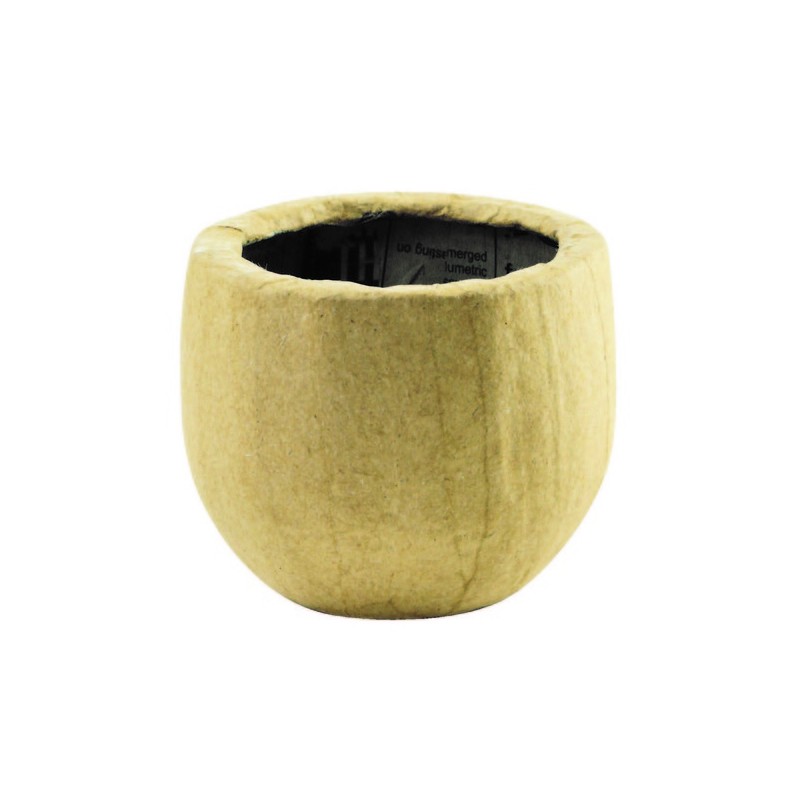 Cache-pot rond en papier mâché - 80x80x60 mm