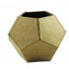 Cache-pot géométrique en papier mâché - 90x90x70 mm