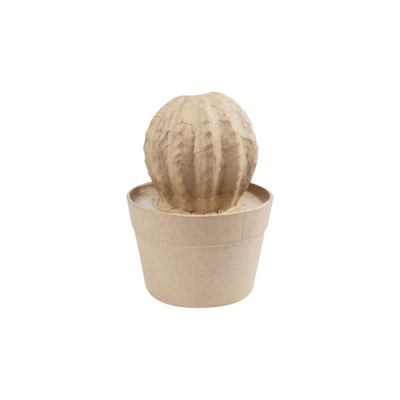 Cactus coussin de belle-mère en papier maché - 95x95x135 mm