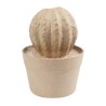 Cactus coussin de belle-mère en papier maché - 95x95x135 mm