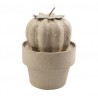 Mini cactus boule en papier mâché - 70x70x110 mm
