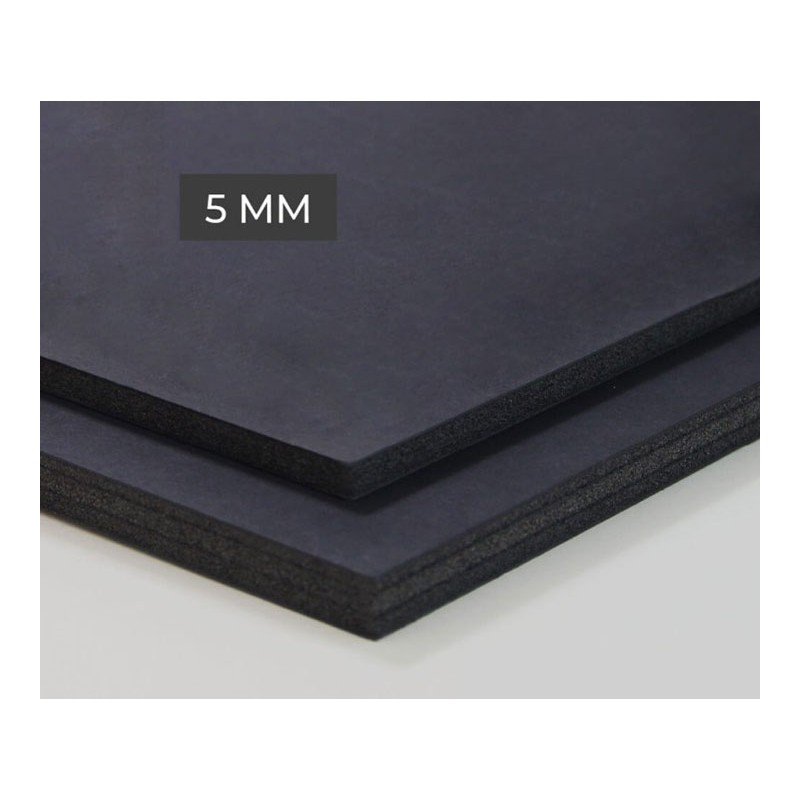 Carton mousse noir et gris 5 mm 50 x 65 cm - L'Éclat de Verre
