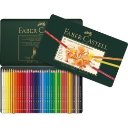 Boîte métal de crayons de couleur Polychromos - Faber Castell