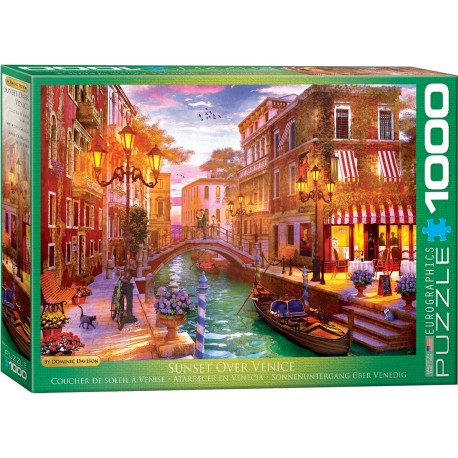 Puzzle 1000 pièces - Coucher de soleil à Venise