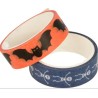 Masking Tape Halloween 5x15mm x2 pcs - Chauve-souris et squelette