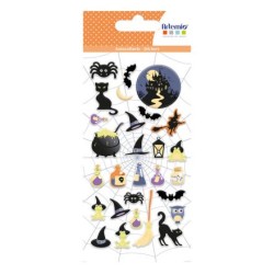 Stickers relief Puffies - Halloween sorcière