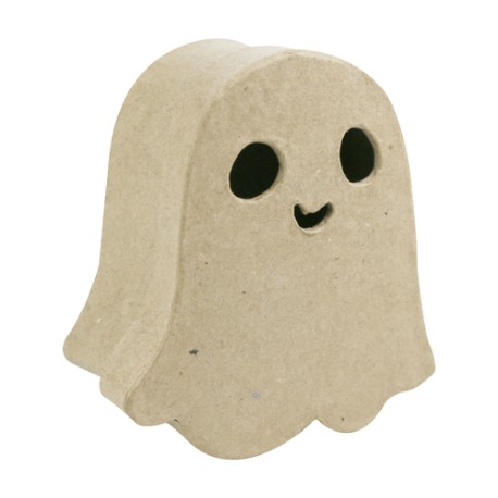 Boîte fantome Halloween en papier maché - 4.5x13.5x15cm