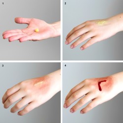 Kit maquillage effets spéciaux Grim'tout FX spécial blessures