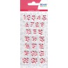 Stickers 3D Puffies Chiffres calendrier de l'Avent cane à sucre