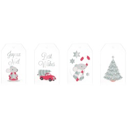 Etiquettes en acétate 2x4pcs - Once upon a time