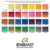 Coffret bois Professional aquarelle Rembrandt 28 demi-godets + accessoires