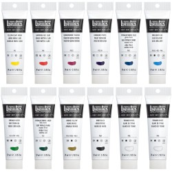 Set peinture acrylique extra-fine Liquitex Heavy Body 12x59ml