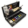Coffret en bois noir acrylique Abstract 9x120 ml