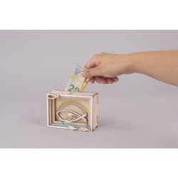 Boîte cadeau en bois 3D 115x85x50mm - Poisson