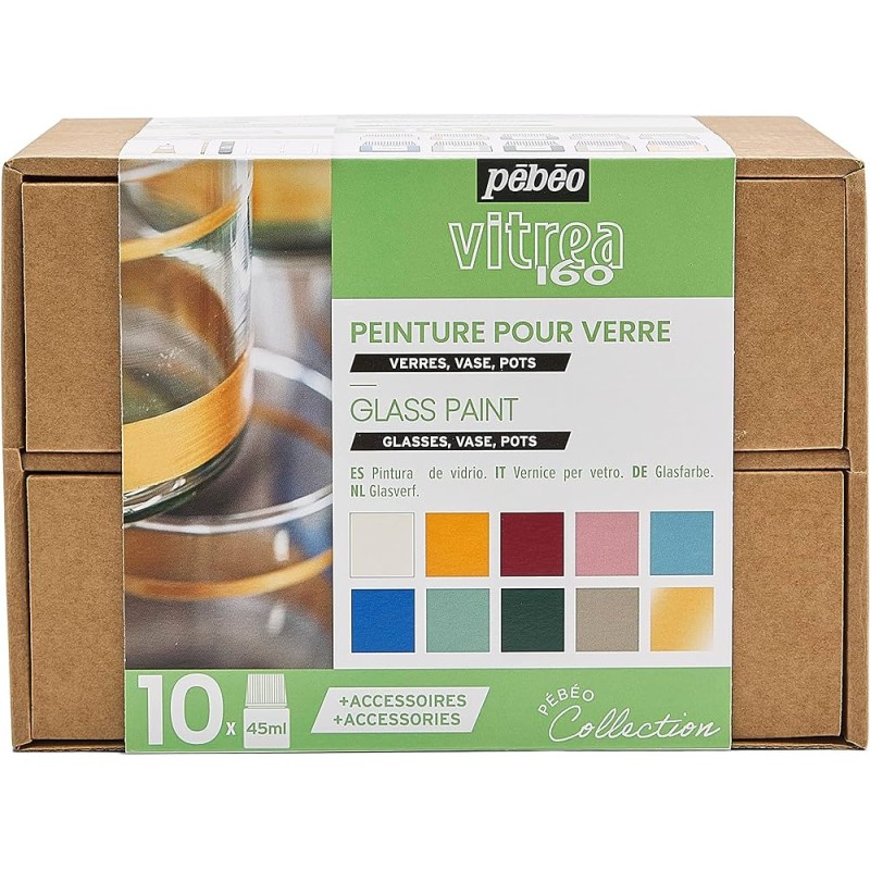 Coffret Collection peinture Vitréa 160 n°2 10x45 ml