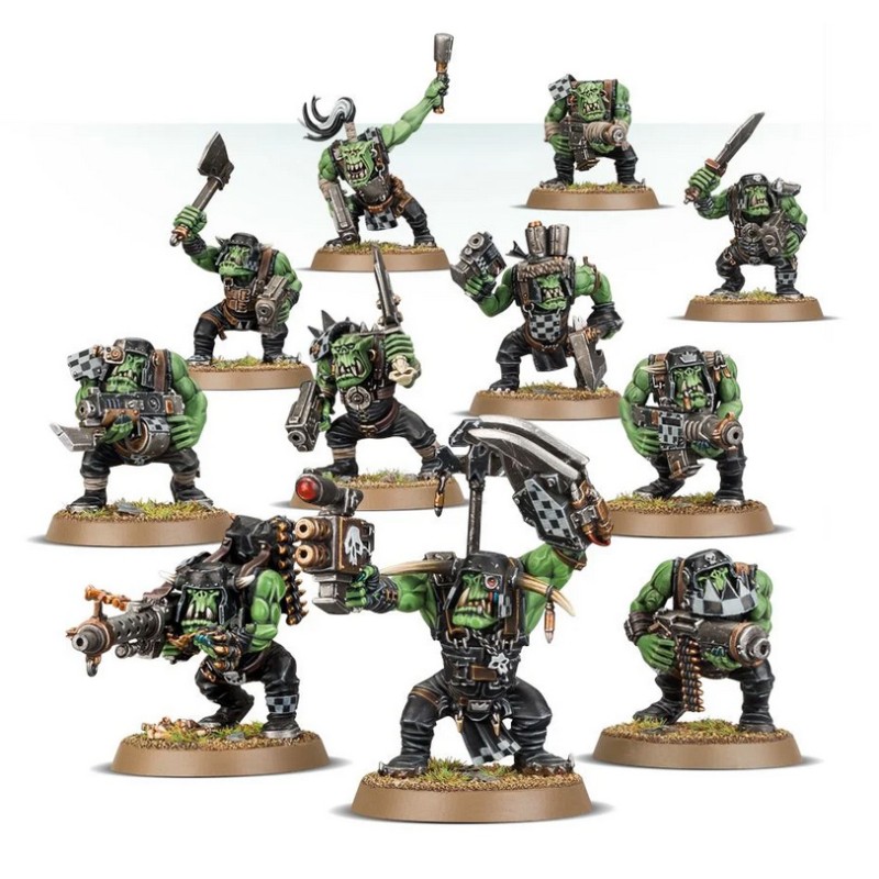 Set 11 figurines à peindre Warhammer 40000 - Ork Boys