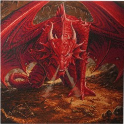 Kit tableau à diamanter Crytal Art 70x70cm - L'Antre du dragon