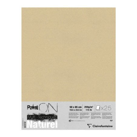 Papier multi-techniques Paint On Naturel 250g/m²